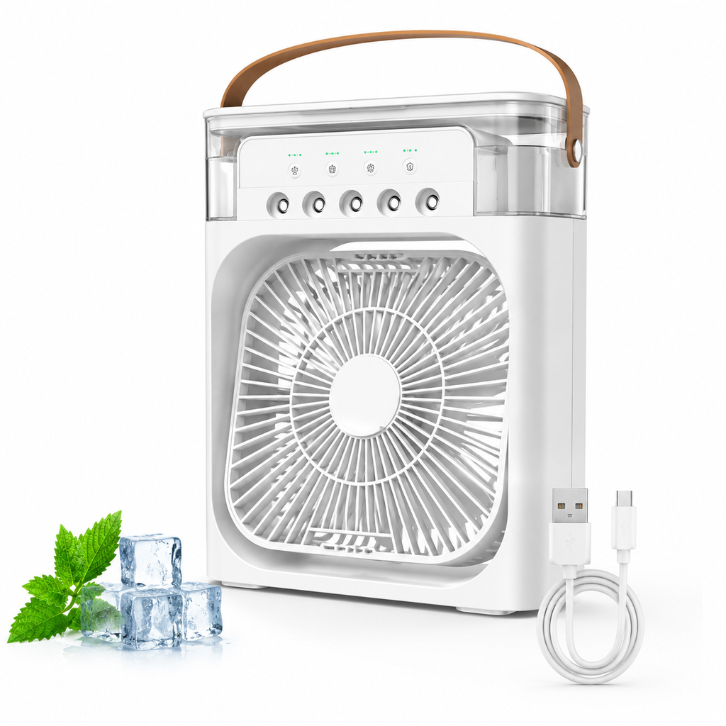 Portable Air Conditioner Fan 7 Color Changing Light (Big 1 Pc)